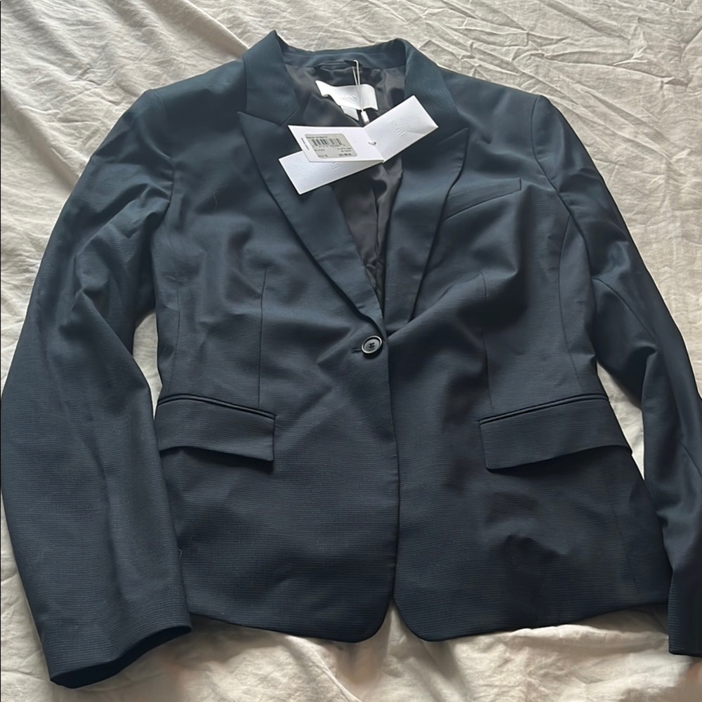 Hugo Boss Jibalena3 Blue/Black Check Suit Jacket Blazer